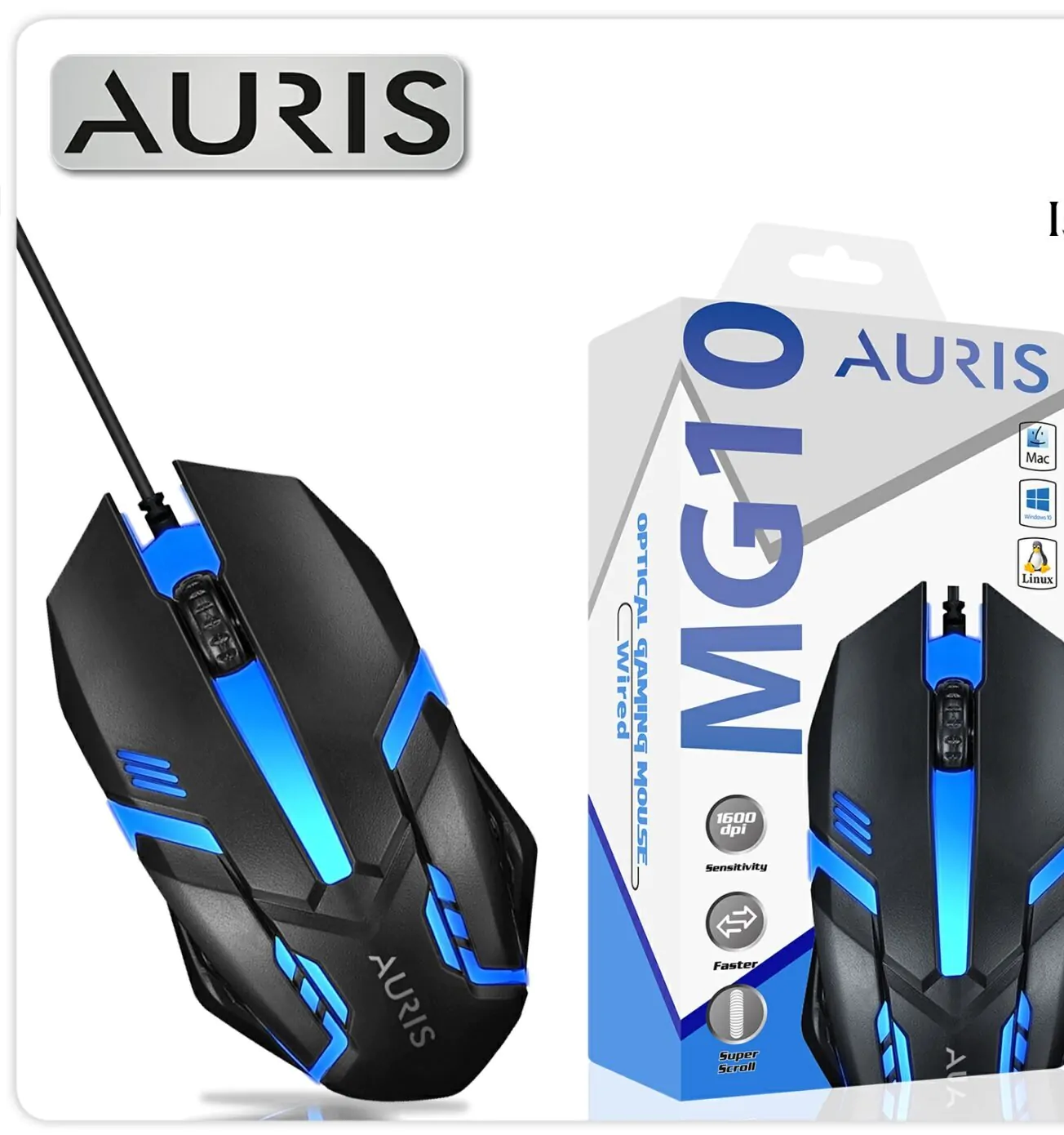 Auris MG10 RGB Aydınlatmalı Mouse